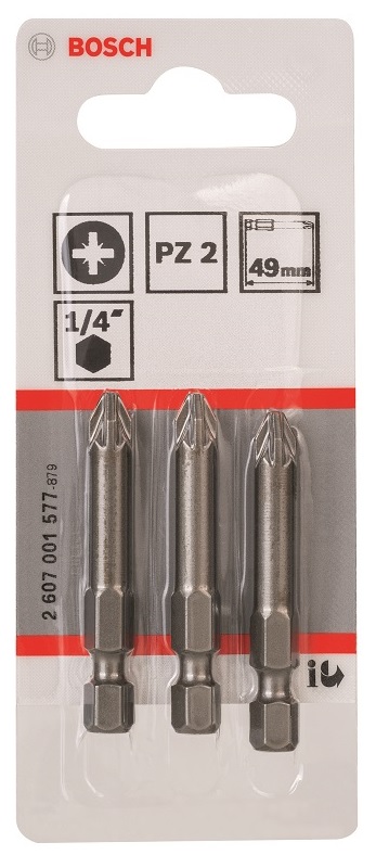 Bosch – Screwdriver Bit Extra Hard – PZ 2.49mm