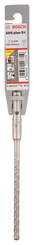 Bosch – 6mm Hammer Drill Bit SDS-Plus-5X
