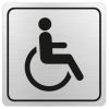 Parrot Products: Disabled Toilet Symbolic Sign on Brushed ACP 15cm*15cm Parrot Products: Disabled Toilet Symbolic Sign on Brushed ACP 15cm*15cm