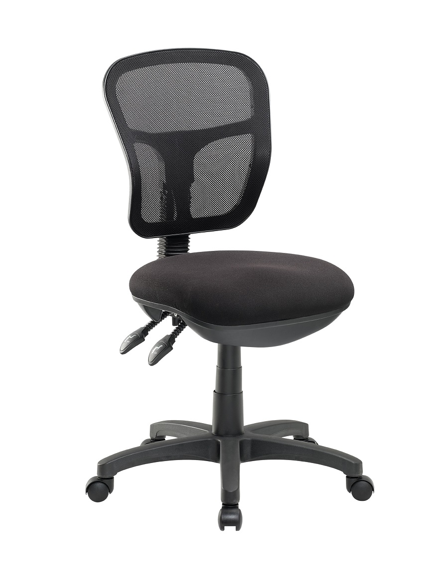 Cobalt Jet Mesh Ergonomic Task Office Chair – Black