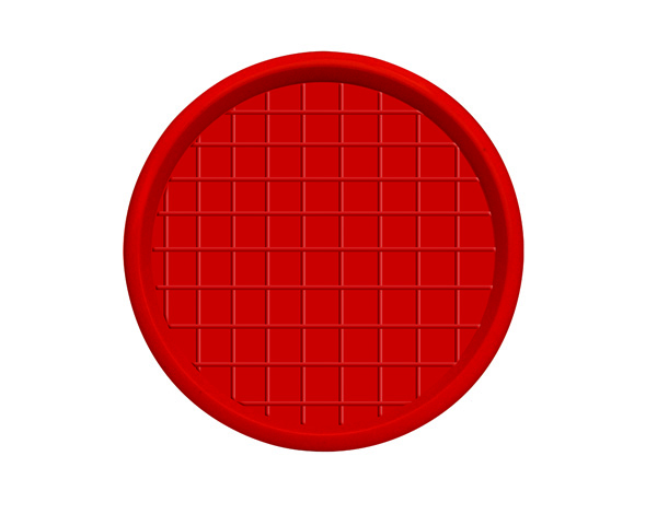 Poltek Poultry Round Feed Tray – Red
