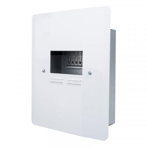 NUR Mini Rail Distribution Board – 8W Surface Metal