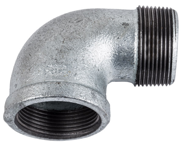 Galvanised M/F Elbow – 80mm