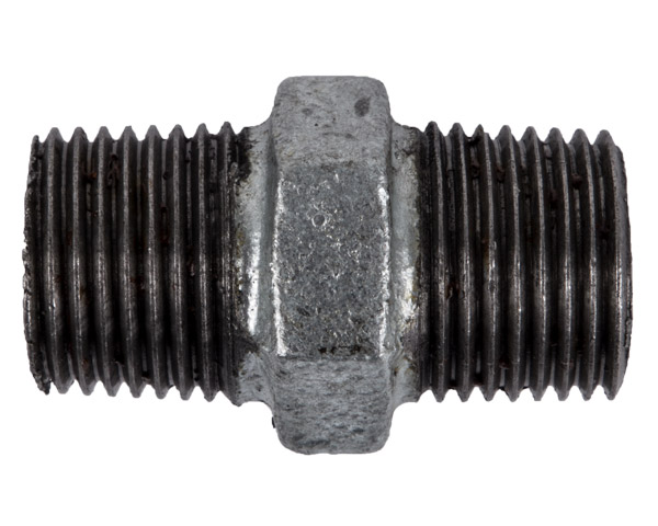 Galvanised Hex Nipple – 100mm