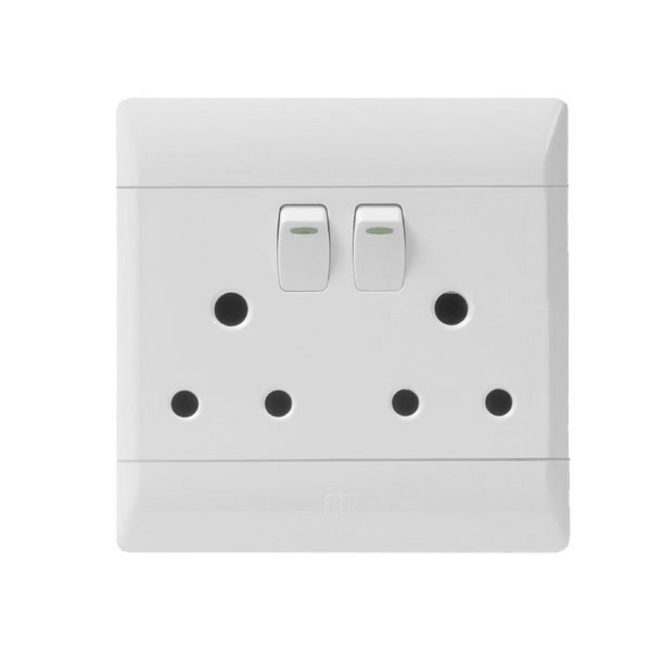 Cbi Double Switch Plug – 4X4 White