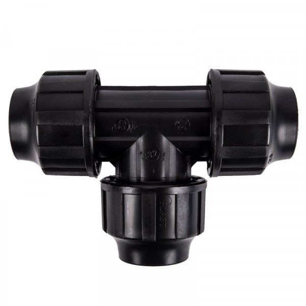 Bulk Pack x 5 Plast Agri Tn Compression Tee – 32mm