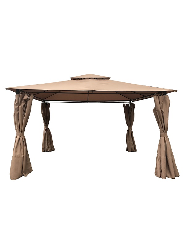 Seagull – 3 Metre Garden Pavilion With Side Wall – Beige