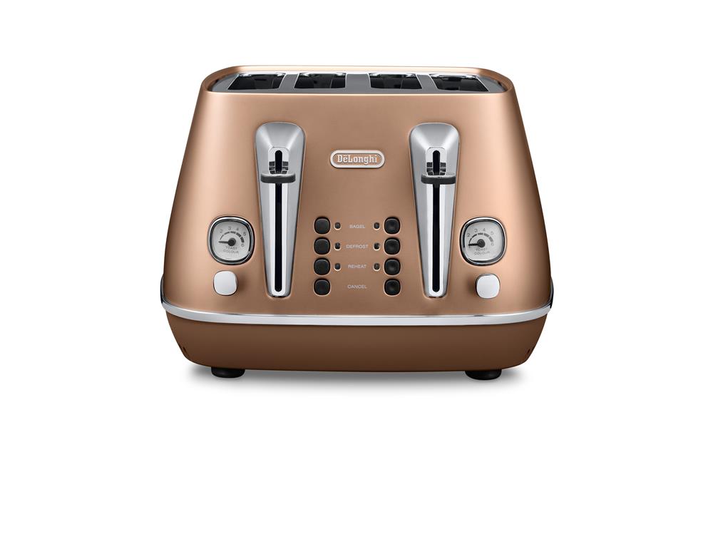 Delonghi – Distinta 4 Slice Toaster – Copper