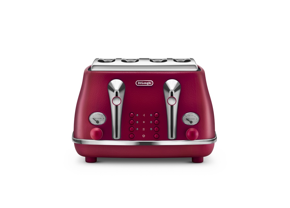 Delonghi – Icona Elements 4 Slice Toaster – Red