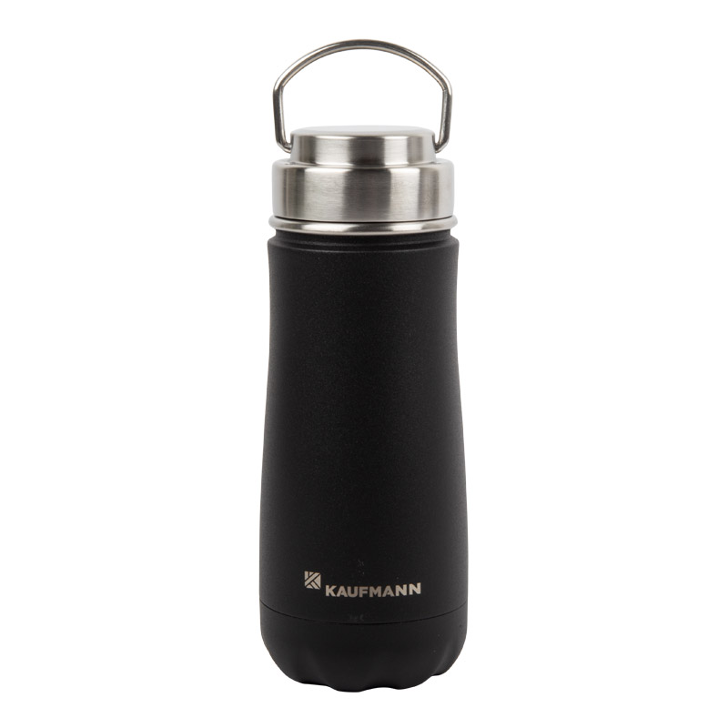 Kaufmann 470ml Traveller Flask – Black