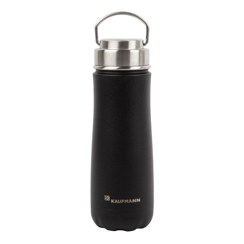 Kaufmann 590ml Traveller Flask – Black