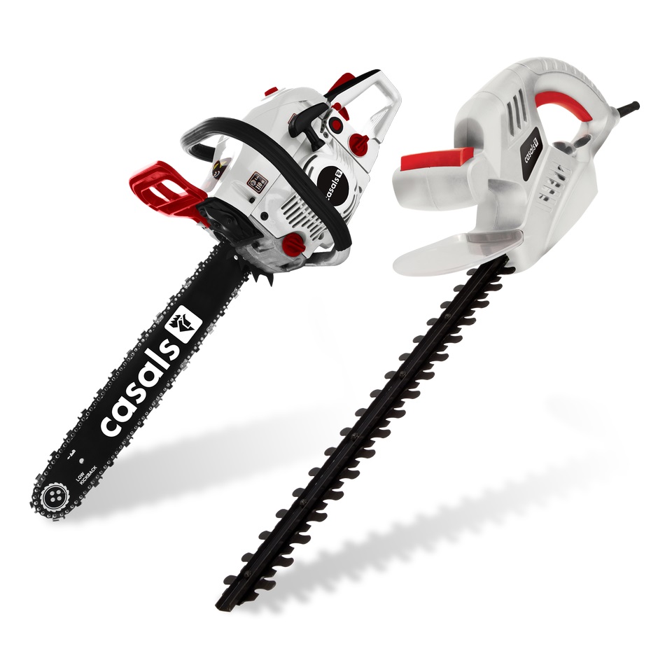 Casals – Petrol Chainsaw with Hedge Trimmer – Grey