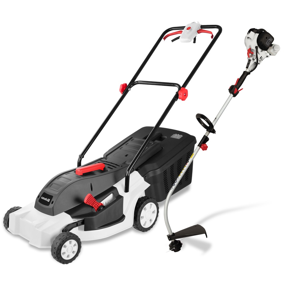 Casals – Lawnmower and Electric Grass Trimmer – Grey