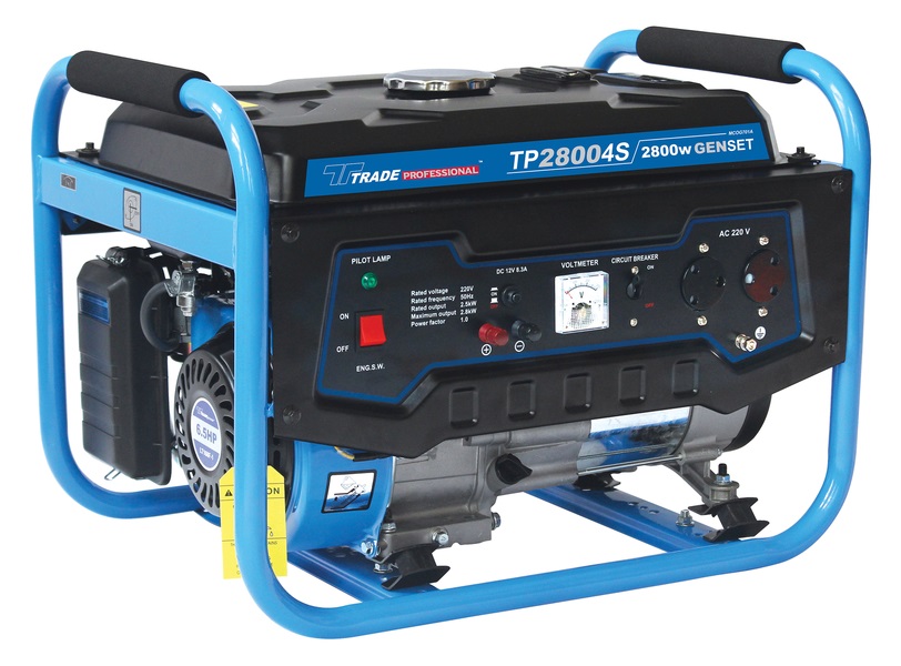 Trade Professional – TP 2800 4S – 2.8kW 5.5HP 3.5kVA Petrol Gen Set