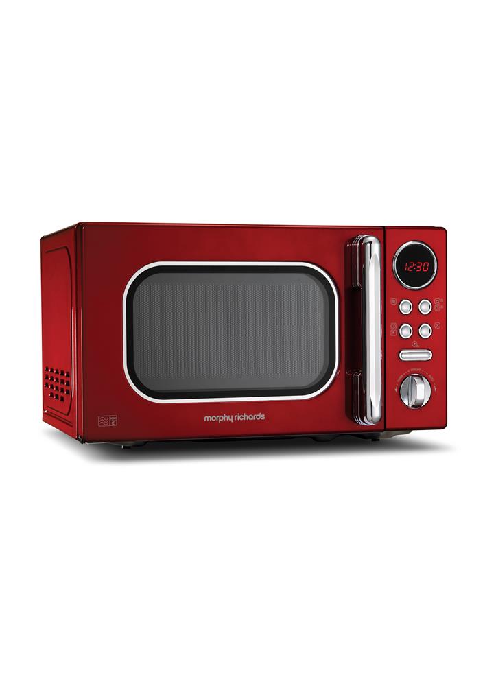 Morphy Richards – 20 Litre 800W Accents Digital Microwave – Red