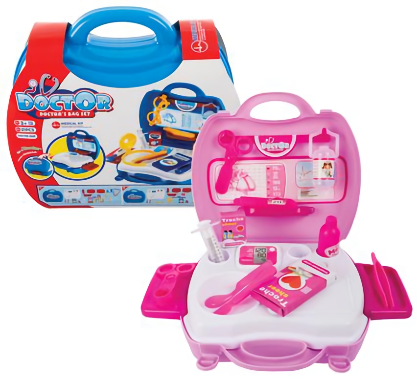 Bulk Pack x 2 Play-Set Doctor Set With storage Box