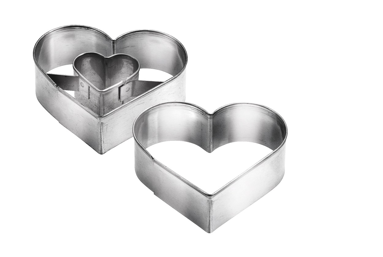 Tescoma – Heart-Shaped Shortcake – Silver