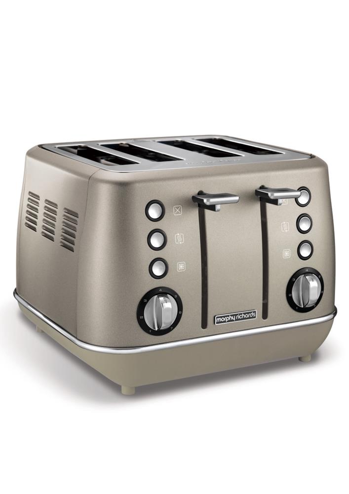 Morphy Richards – 4 Slice 1800W Evoke Toaster – Silver