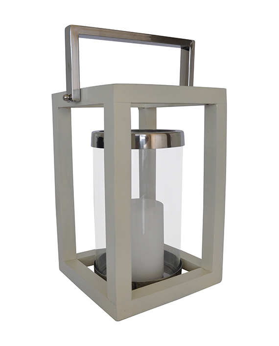 The Gift Shop – Anika White Lantern – Including Candle