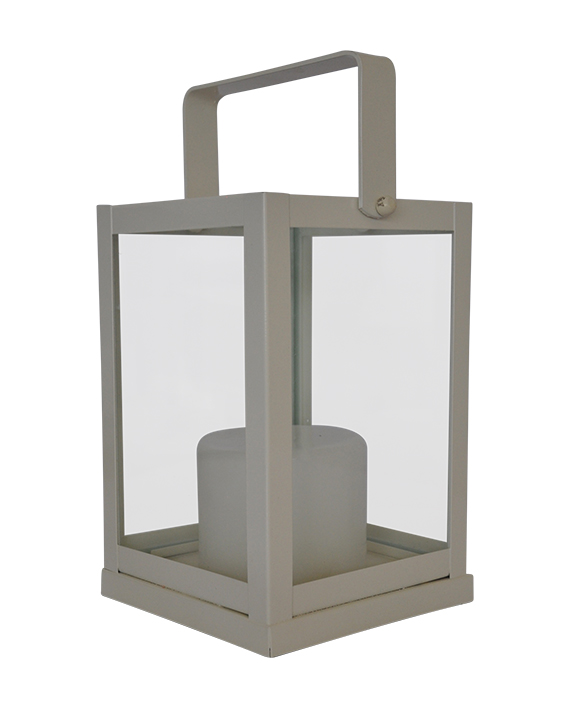 The Gift Shop – Lela White Lantern – Including Candle