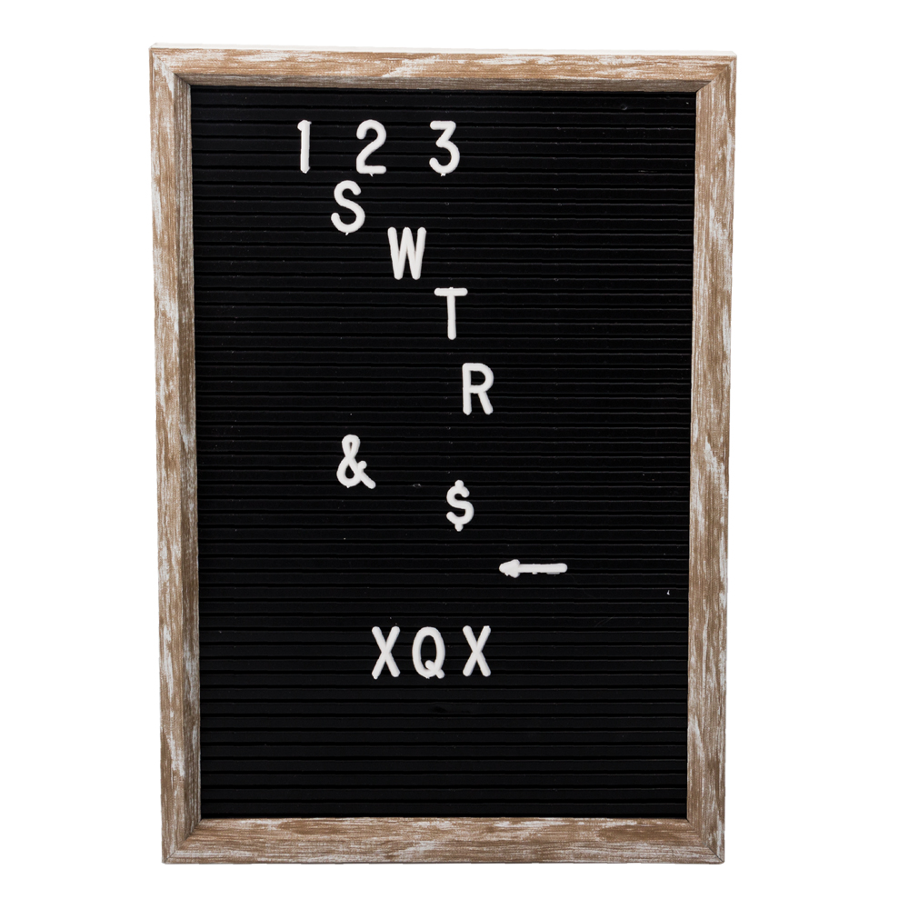 Black Plastic Letter Board (31 x 22cm)