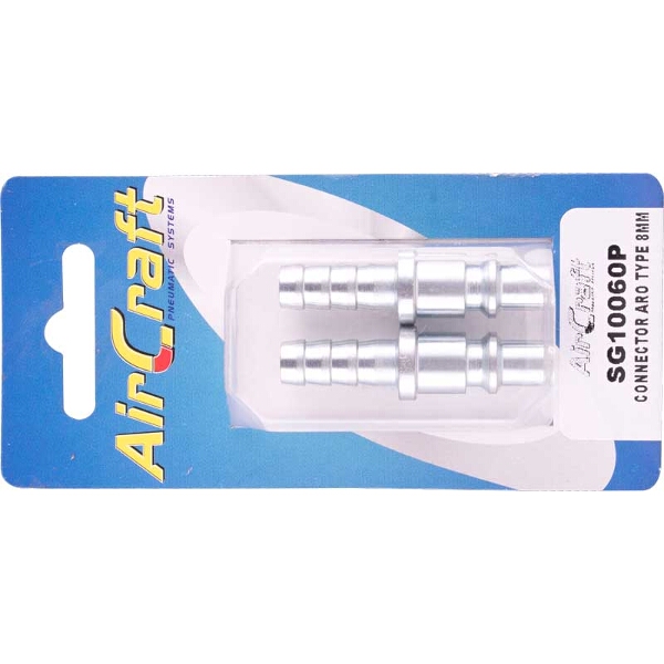 Aircraft Connector Aro Type 8mm Hose Tail 2Pack