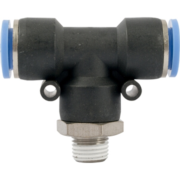 Aircraft Pu Hose Fitting Tee 12mm-1/4 M