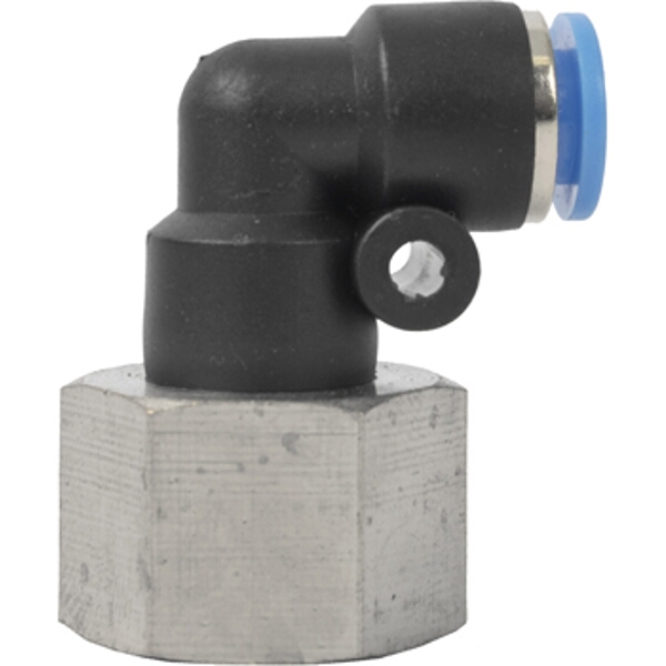 Aircraft Pu Hose Fitting Elbow 6mm-3/8 F