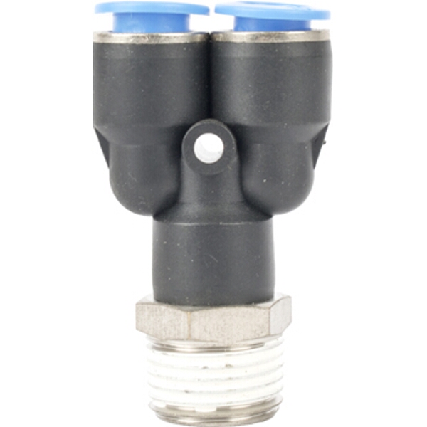 Aircraft Pu Hose Fitting Y Joint 10mm-1/2 M