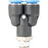 Aircraft Pu Hose Fitting Y Joint 12mm-3/8 M Aircraft Pu Hose Fitting Y Joint 12mm-3/8 M