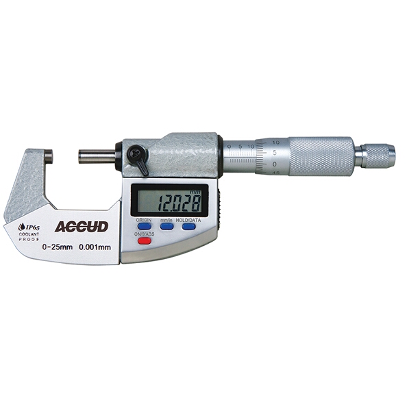 ACCUD Digital Outside Micrometer.Ip65. 75-100mm (0.001mm)