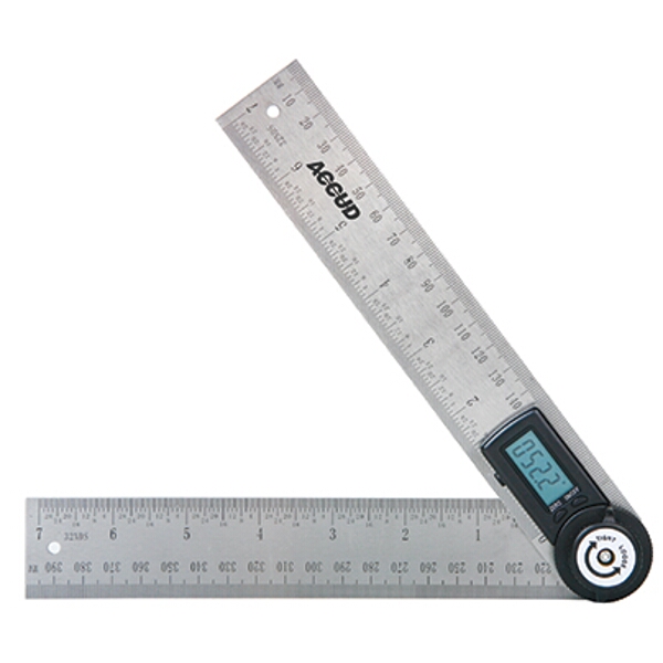 ACCUD Digital Protractor Blade 200mm 0-360
