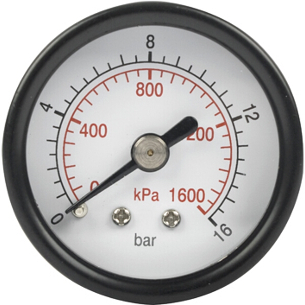 Aircraft Press. Gauge 40mm 1/4″ Rear Fit 0-16Bar 0-1600Kpa