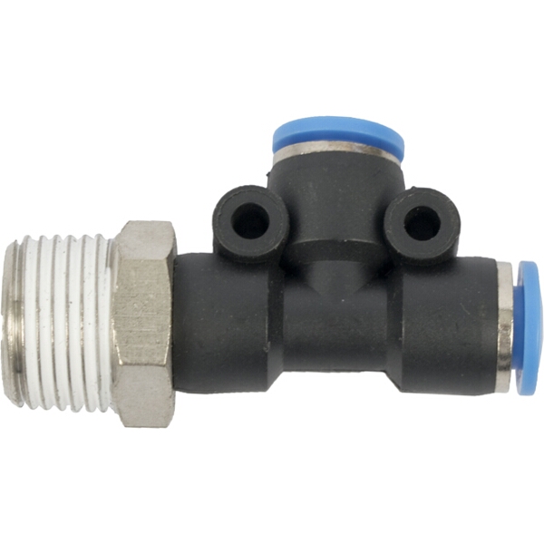 Aircraft Pu Hose Fitting Tee 6mm x 6mm x 3/8″M