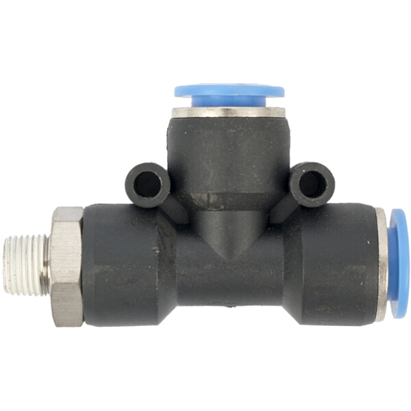 Aircraft Pu Hose Fitting Tee 10mm x 10mm x 1/8″M