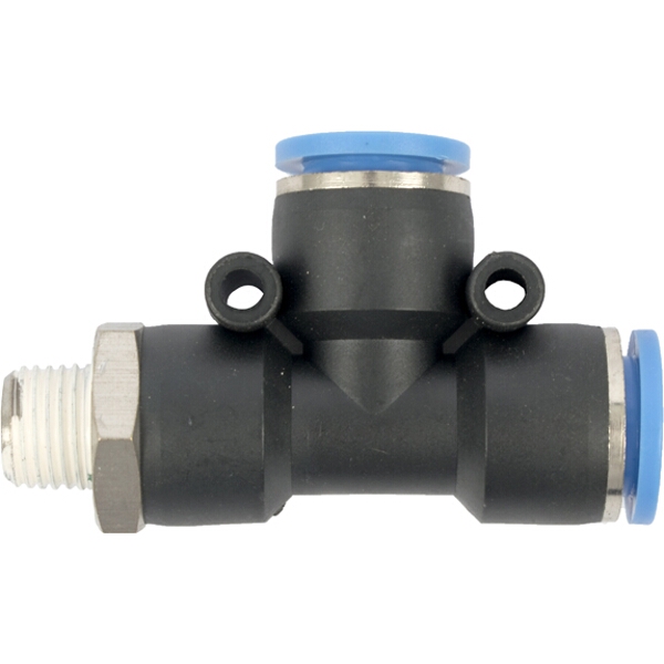 Aircraft Pu Hose Fitting Tee 12mm x 12mm x 1/4″M