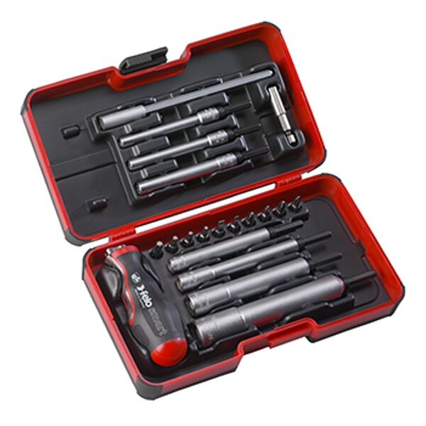 Felo 060 Smart Eng. Set 20Pcs Nut Dr. 1/4″ Strongbox