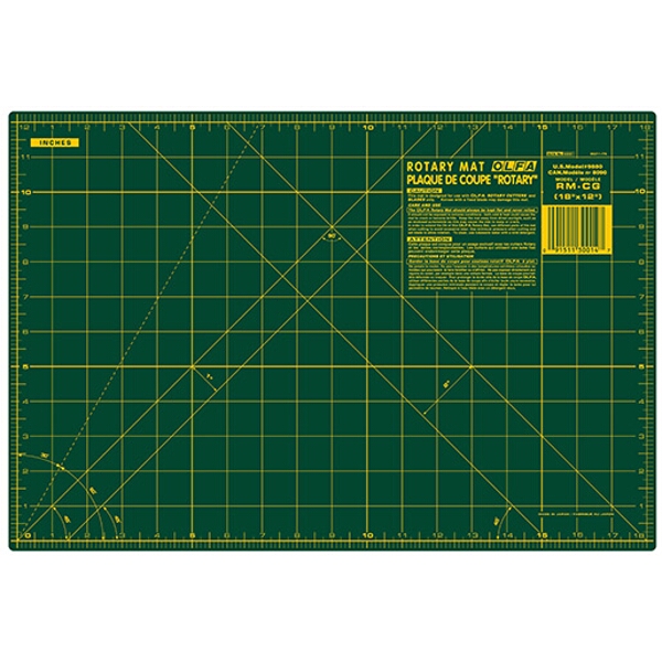 OLFA Green Cutting Mat 12″X18″ 305 x 458mm