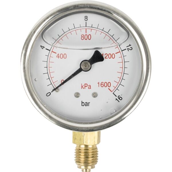 Aircraft Press. Gauge 63mm Glycerine 1/4″ Bot