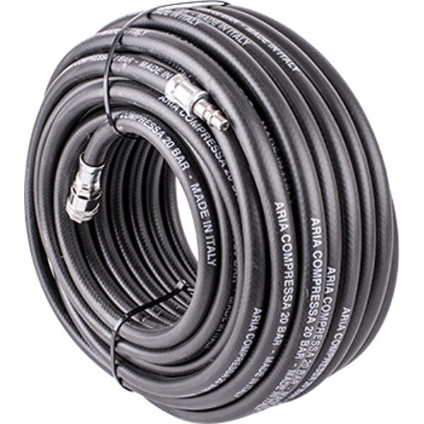 GAV Rubber Air Hose 8mmx30M W.Quick Coupler Bx15813R30