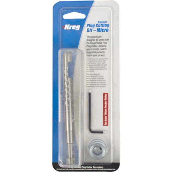 Kreg Custom Pocket Hole Plug Cutting – Bit Micro