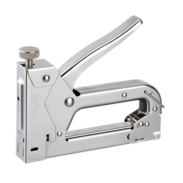 Miles Staple Gun Metal Body Tension Adj 22G 4-14mm Jt21 Stap Reload Ind