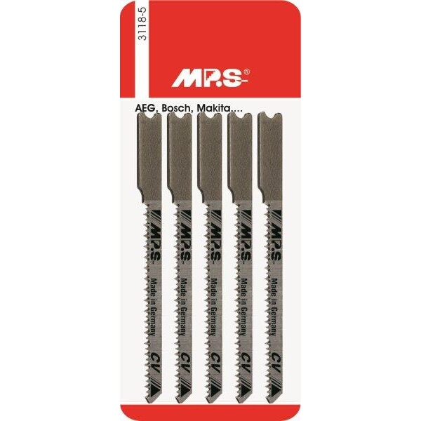 MPS Jigsaw Blade Alum./Plas. 100mm 8Tpi T-Sh T127D