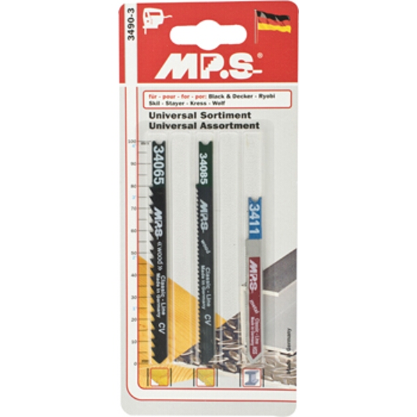 MPS Jigsaw Blade Set 3Piece B&D Shank