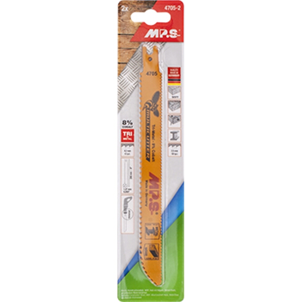 MPS Sabre Saw Softwood Long Multicutter U-Shank 6&10Tpi