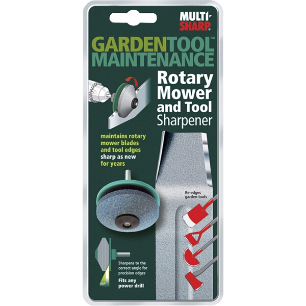 Multisharp Rotary Mower & Tool Sharpener Corundum Wheel for Drill
