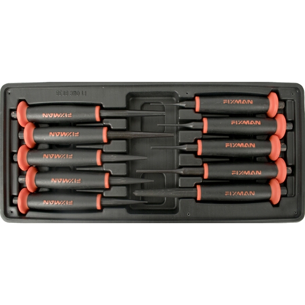 Fixman 10- Piece Punches Pin 2-3-4-5 Punch 2-3-4-5-6 Center Punch 8mm