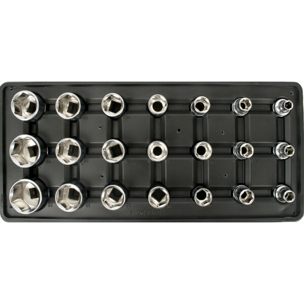 Fixman Tray 21 Piece 1/2″ Drive Sockets