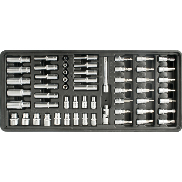 Fixman Tray 57 Piece 1/4″ Drive Sockets And Accessories