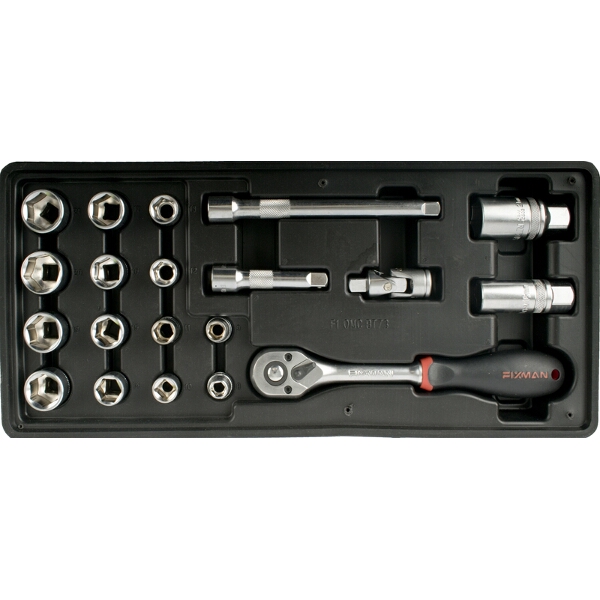 Fixman 20- Piece 3/8″ Dr.Sockets & Accessories